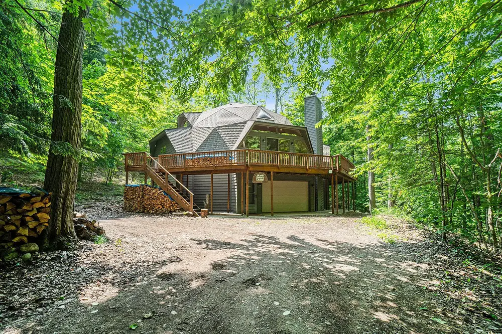 Living room fireplace